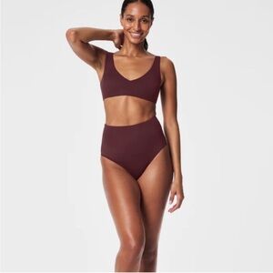 SPANX Women's Swim Bikini in Burgundy